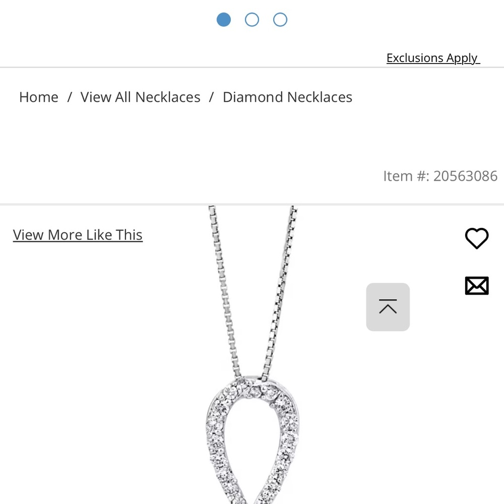 Diamond Infinity Pendant - image 3